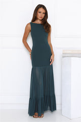 Bloom District Maxi Dress Teal