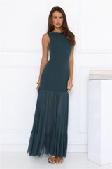 Bloom District Maxi Dress Teal