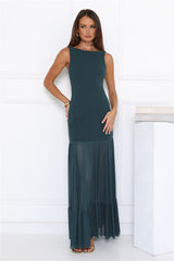 Bloom District Maxi Dress Teal