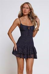 Sparkle Central Mini Dress Navy