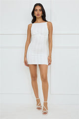 Simply Chic Mini Dress White