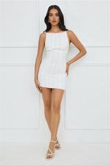 Simply Chic Mini Dress White
