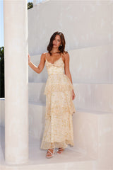 Sun Shining Through Maxi Dress Yellow