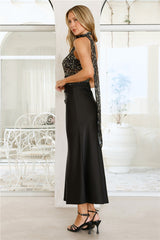 Wild Charm Halter Maxi Dress Leopard