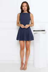 Greatness Girl Mini Dress Navy