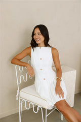 Luxe Intentions Mini Dress White