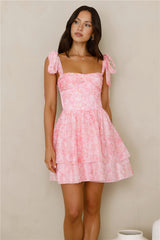 Soft Sunshine Mini Dress Pink