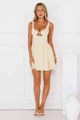 Sea Of Stars Mini Dress Yellow