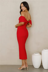 Need A Reason Midi Dress Red