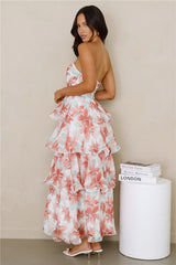 Chicago Chic Strapless Maxi Dress Print