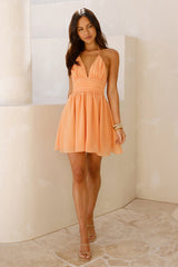 Sunset Tease Mini Dress Orange