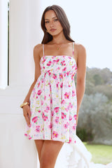 Blooming Wishes Mini Dress Pink