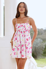 Blooming Wishes Mini Dress Pink