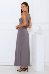 Starlight Serenade Maxi Dress Grey