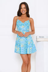 Beachlight Mini Dress Blue