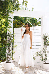 Chic At Sunset Maxi Dress White