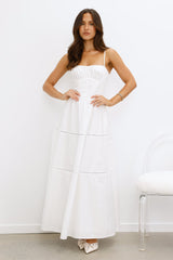 Chic At Sunset Maxi Dress White