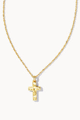 Cross Pendant Necklace Gold
