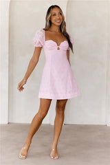 Strawberry Smoothie Mini Dress Pink