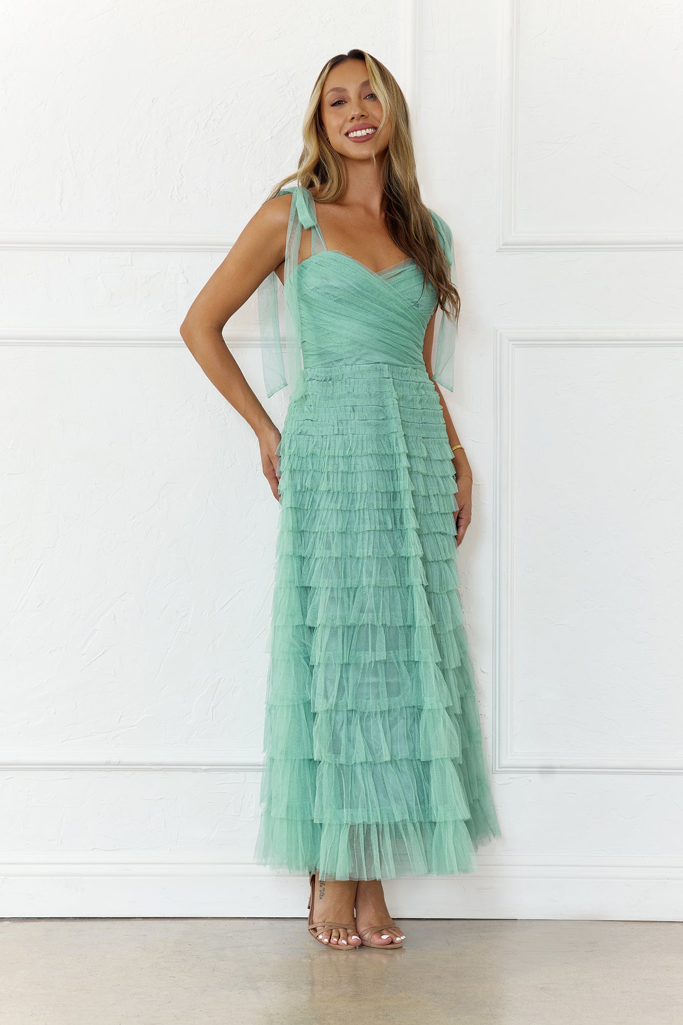 Forever In Fleur Maxi Dress Sage